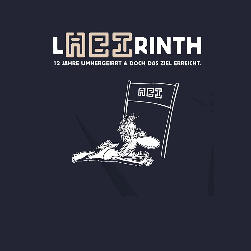 labyrinth_shirt_design Labirinth 12 Jahre umhergeirrt und doch das Ziel erreicht design