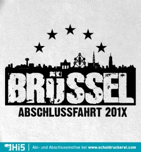 bruessel_abschlussfahrt_shirt_design - Skyline 1 design