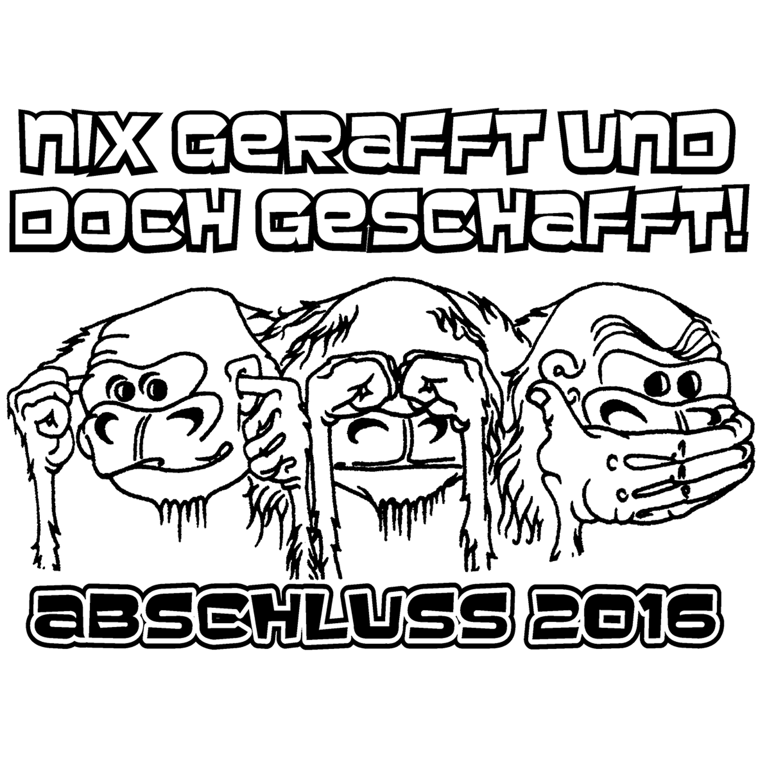 schwarzes_quadrat Affen Affen design