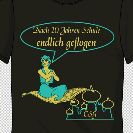 nach 10 jahren schule endlich geflogen