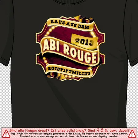 schwarzes_tshirt_mit_abi_logo Abi Rouge - Raus aus dem Rotstiftmilieu! design