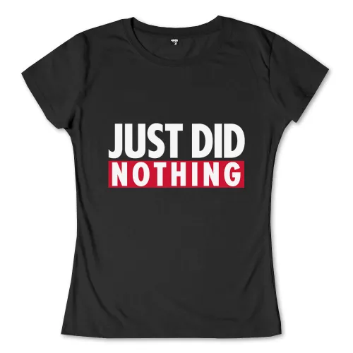 Ein rotes Banner mit dem weißen Schriftzug "NOTHING" in Großbuchstaben.