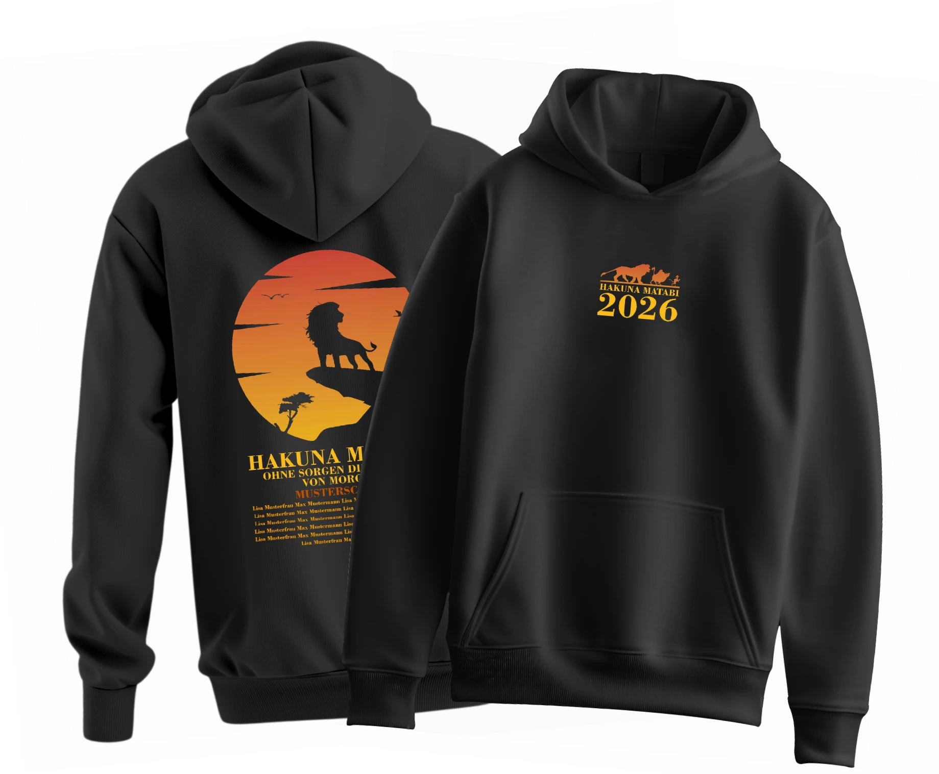 Hakuna Matabi Ohne Sorgen  design