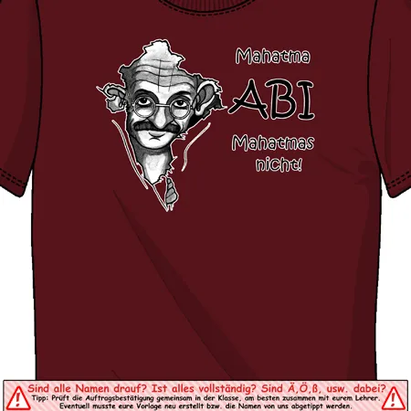 Mahatma_Abi_T_Shirt Mahatma Abi Mahatmas nicht design