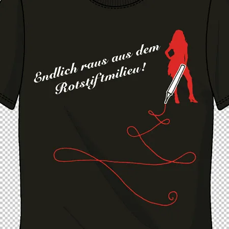 t-shirt_design_rotstiftmilieu Endlich raus aus dem Rotstifmilieu design