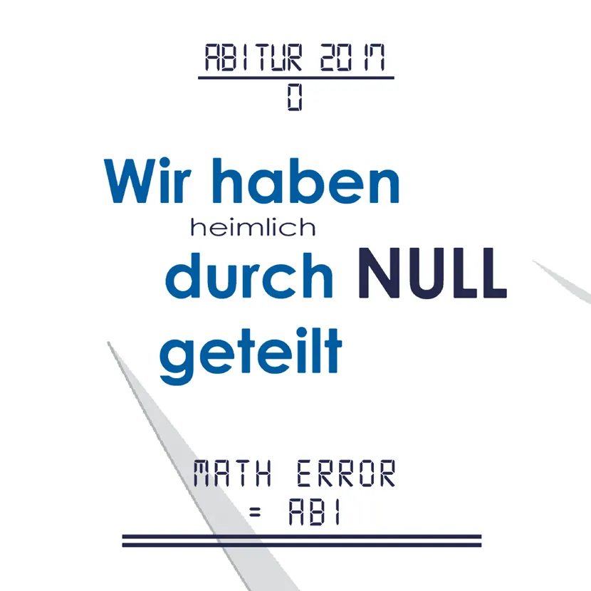 Wir haben heimlich durch Null geteilt