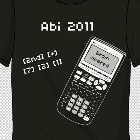 T-shirt_mit_Taschenrechner_Design_2011 abi 2nd + 721 brain cleared design