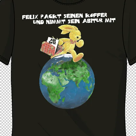 Felix packt seinen Koffer und nimmt sein Abi mit