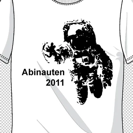 T_shirt_mit_Astronautenmotiv_2011 Abinauten design