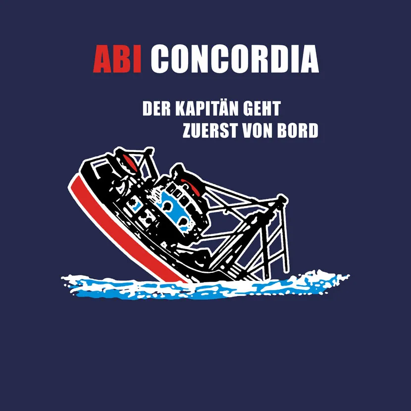 ABI Concordia der Kapitän geht zuerst von Bord