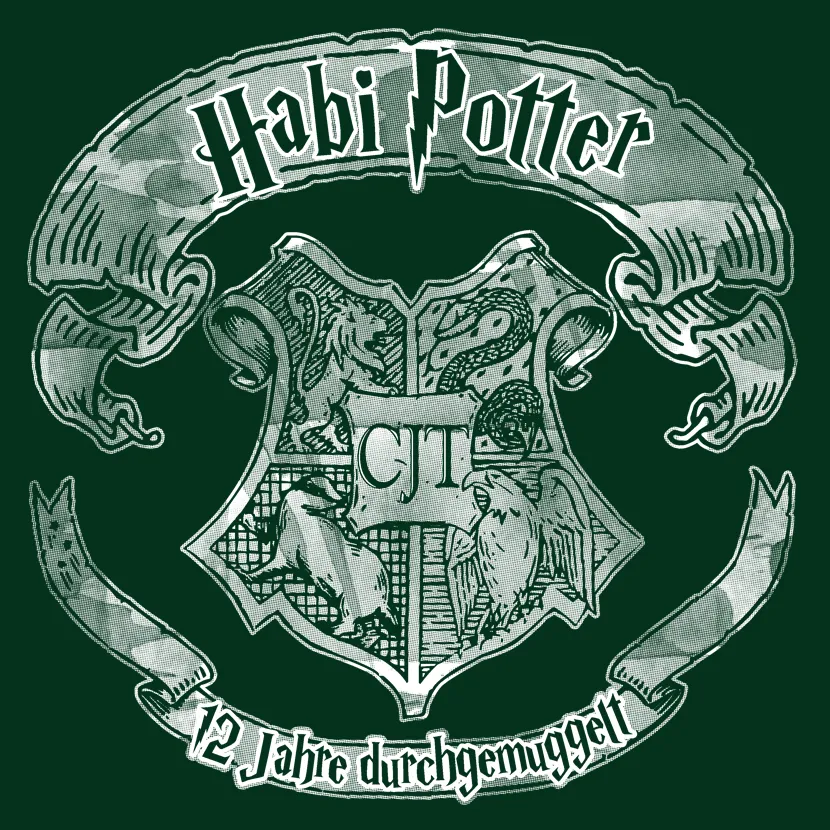 gruenes_heraldik_t_shirt_design 12 Jahre durchgemuggelt design