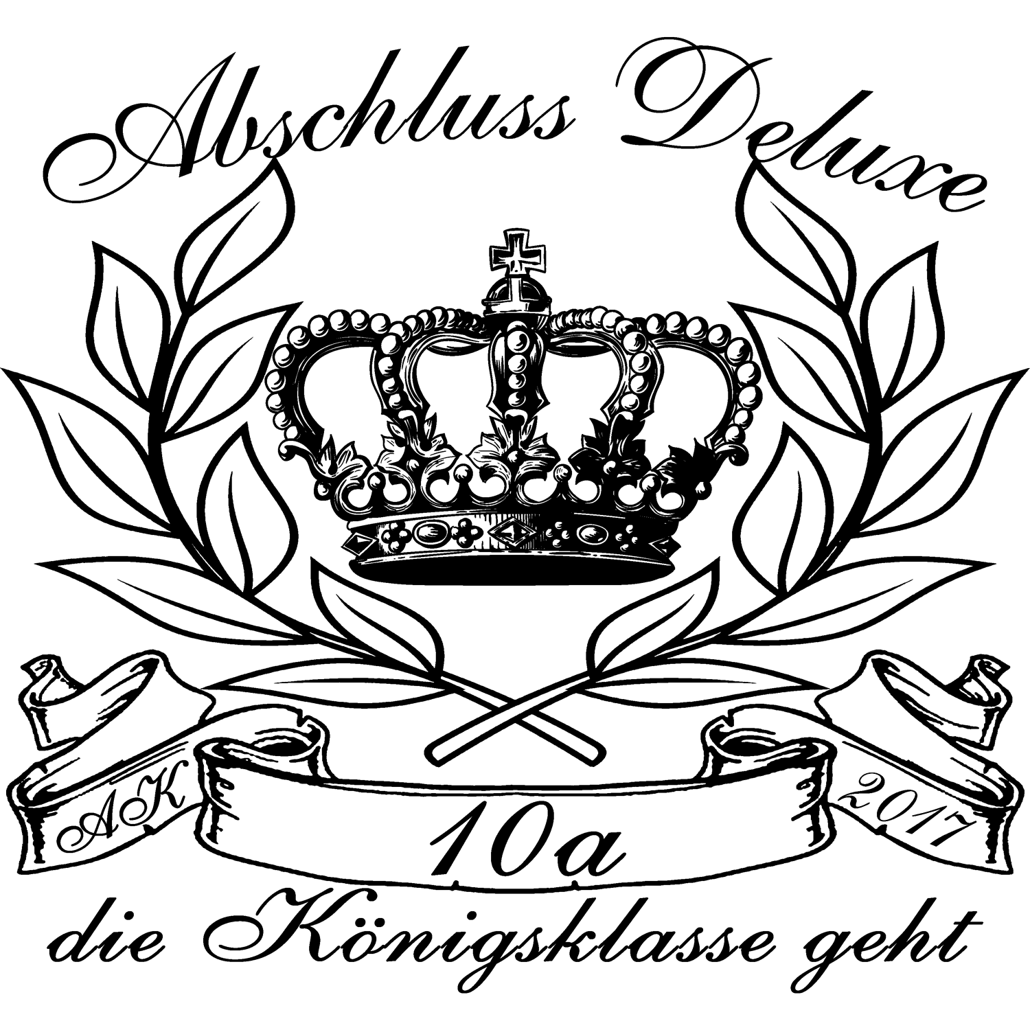 schwarzes_quadrat_mit_unregelmaessigem_rand Abschluss Deluxe - die Königsklasse geht design