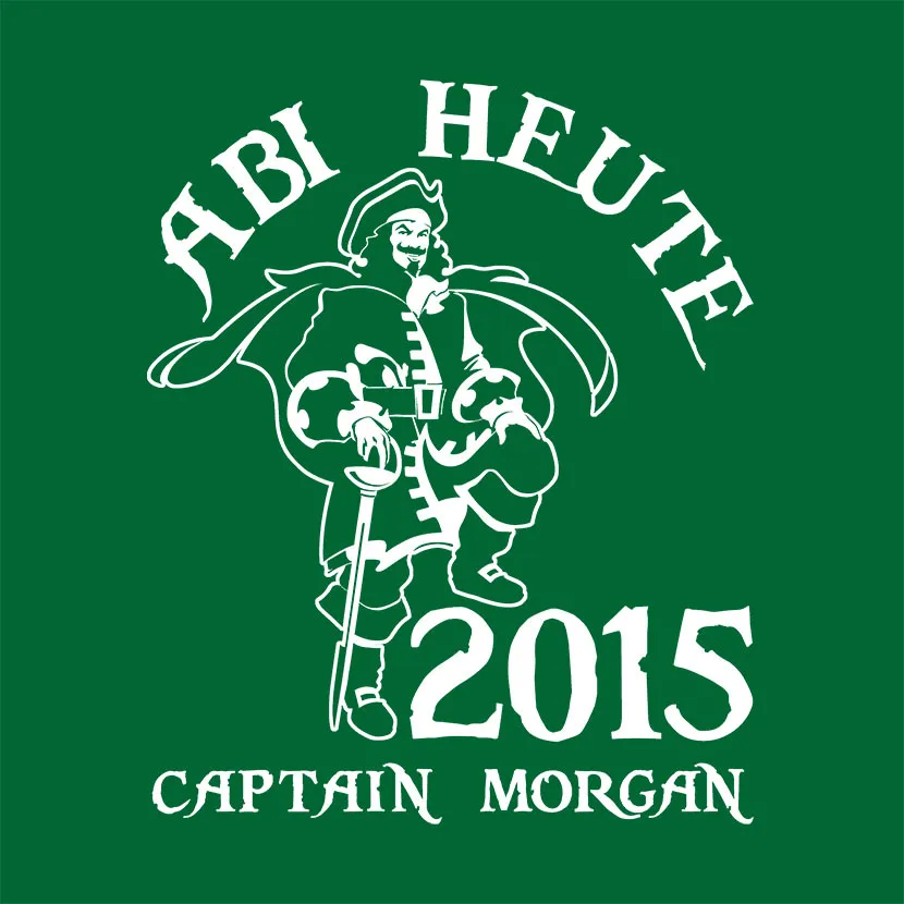 Abi heute Captain Morgan - einfarbig 