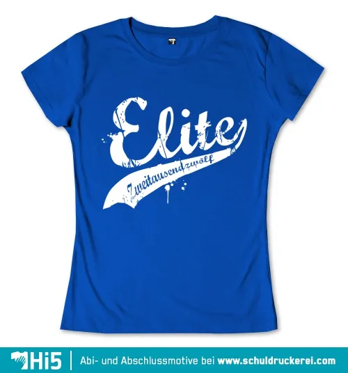 Blauer Hintergrund mit weißem Text "Elite" und "zweitausendzwei" darunter.