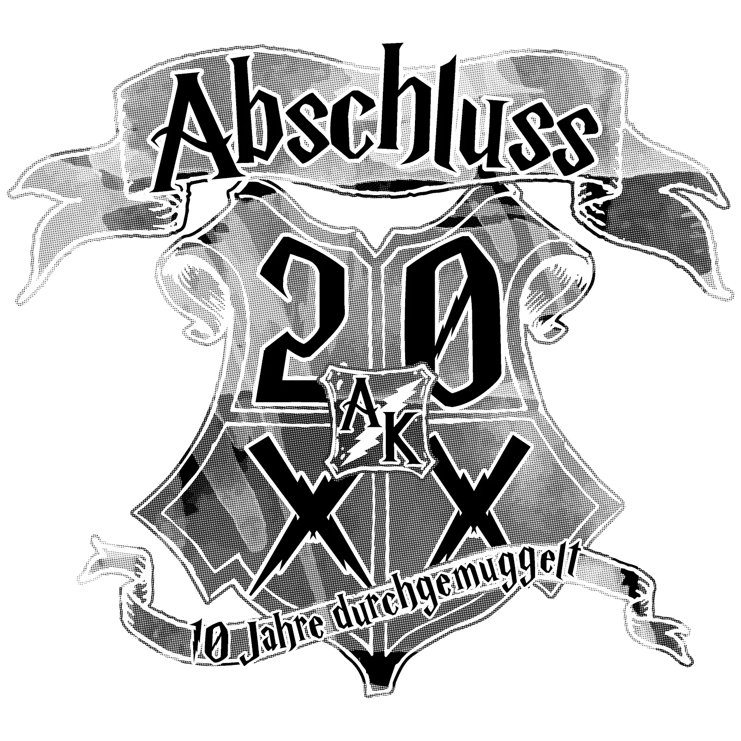 abschluss_2020_jubilaeum_design 10 Jahre durchgemuggelt Wappen design