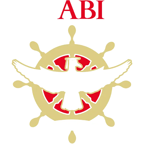 Emblem mit Anker, Flügeln und Rad, mit Text "BACABI '17" und "12 Jahre Rum".