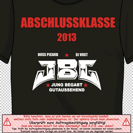 abschlussklasse_2013_t_shirt_design Jung Begabt Gutaussehend design