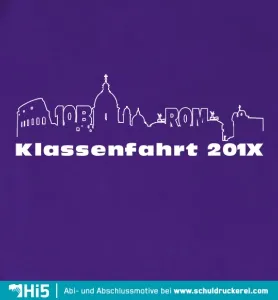 klassenfahrt_rom_201x_shirt_design - Lineart design