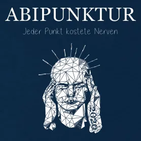 Ein abstraktes Bild in Schwarz und Weiß mit scharfen Ecken und ungleichmäßigen Formen.