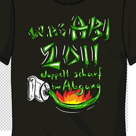 t_shirt_mit_wuerziger_grafik Wasabi doppelt scharf im abgang design