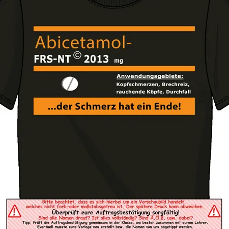 Abicetamol Anwendungsgebiete: Kopfschmerzen, Brechreiz, rauchende Köpfe, Durchfall der schmerz hat ein ende design