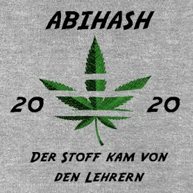 Grafik eines grünen Marijuana-Blatts auf weißem Hintergrund mit schwarzen Balken.