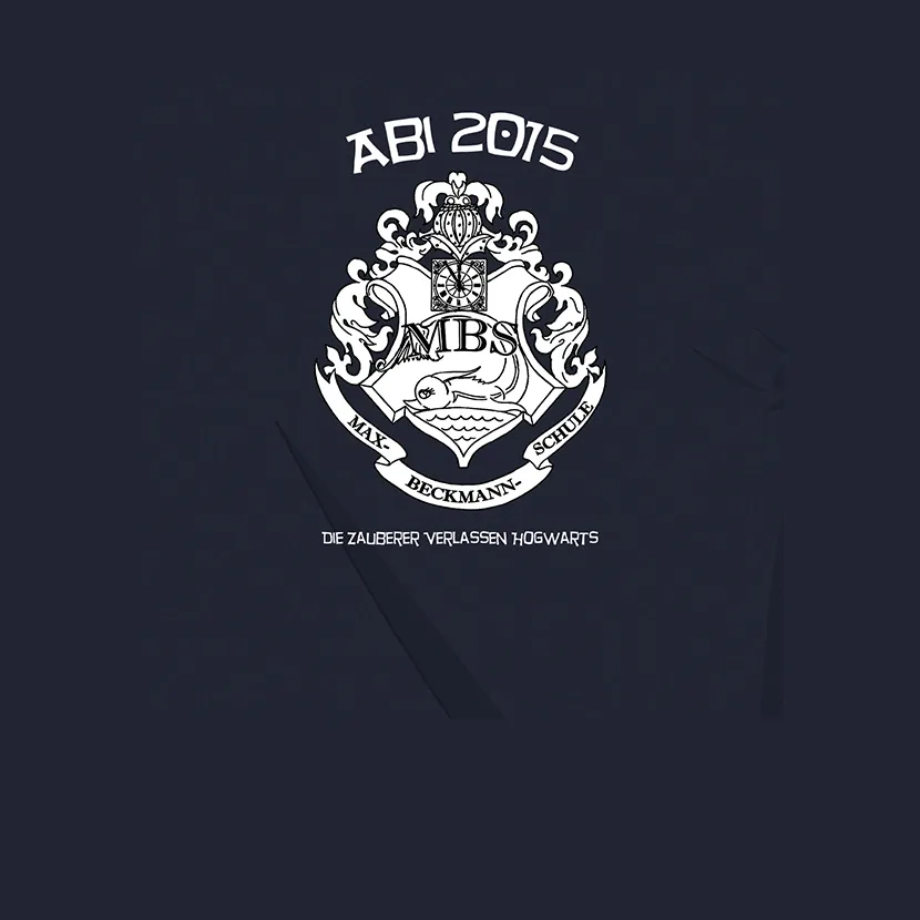 Abschluss_T_Shirt_Design_2015 Abi 2015 Die Zauberer verlassen Hogwarts design