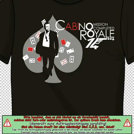 t_shirt_design_casino_royale Cabino Royale Mission completed design