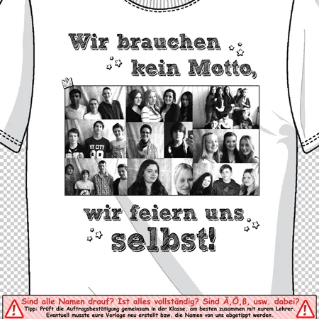 Wir brauchen kein Motto wir feiern uns selbst