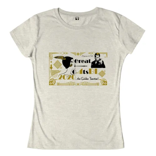 Silhouette eines Dinosauriers mit tribalartigen Mustern auf gelbem Hintergrund.