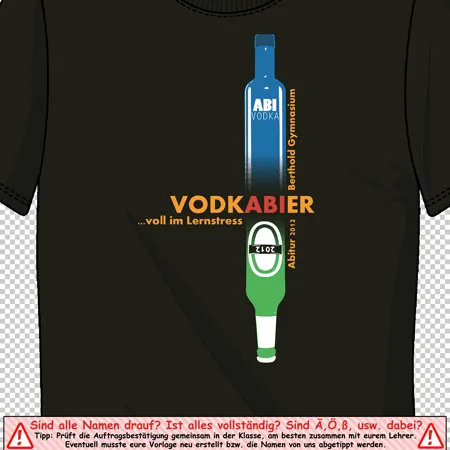 Vodkabier - voll im lernstress!