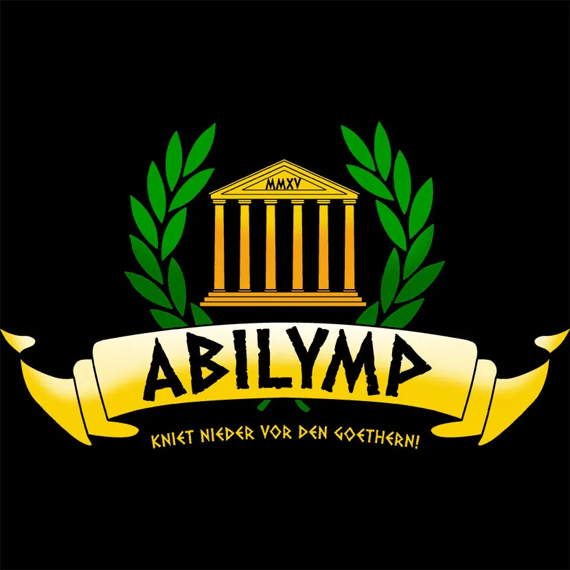 abillymp_logo Abilymp kniet nieder von den Goethern design