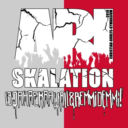 Plakat_NPD_Skalation Abiskalation 13 jahre krawall & remmidemmi design