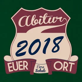 abitur_2018_logo College Wappen design