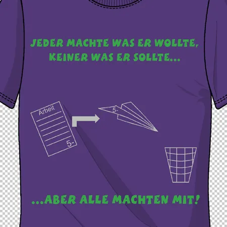 lustiges_tshirt_design_mit_text Jeder machte was er wollte, keiner was er sollte design