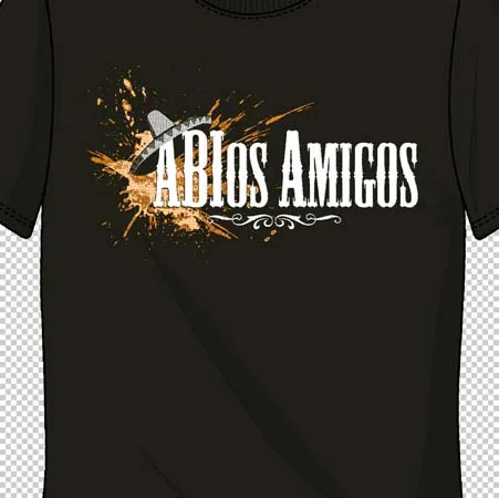 schwarzes_tshirt_mit_aufdruck_adios_amigos ABIos Amigos design