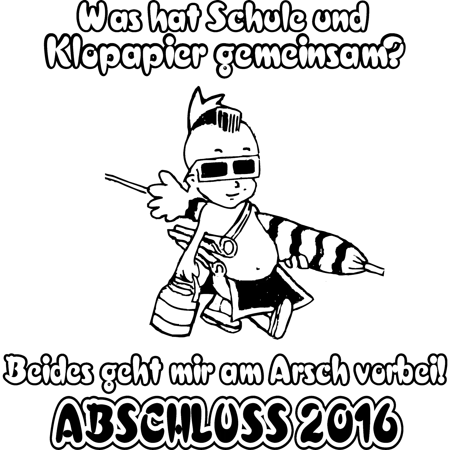 cartoon_rebellious_teen_2016 was hat Klopapier... design