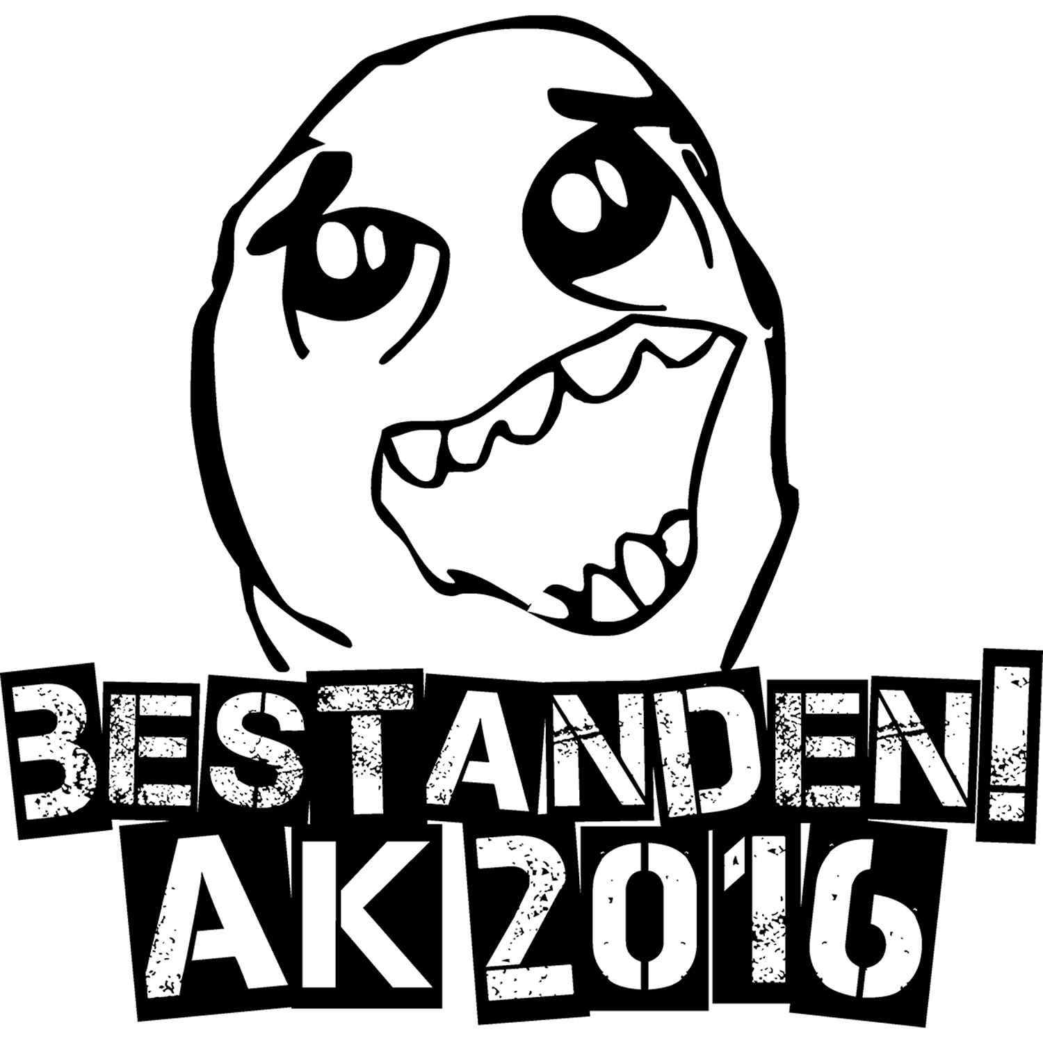 Abstraktes Muster aus schwarzen und weißen Flächen in verschachteltem Design.