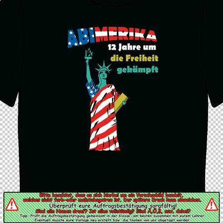 schwarzes_tshirt_mit_statue_of_liberty_design abimerika 12 jahre um die freiheit gekaempft design