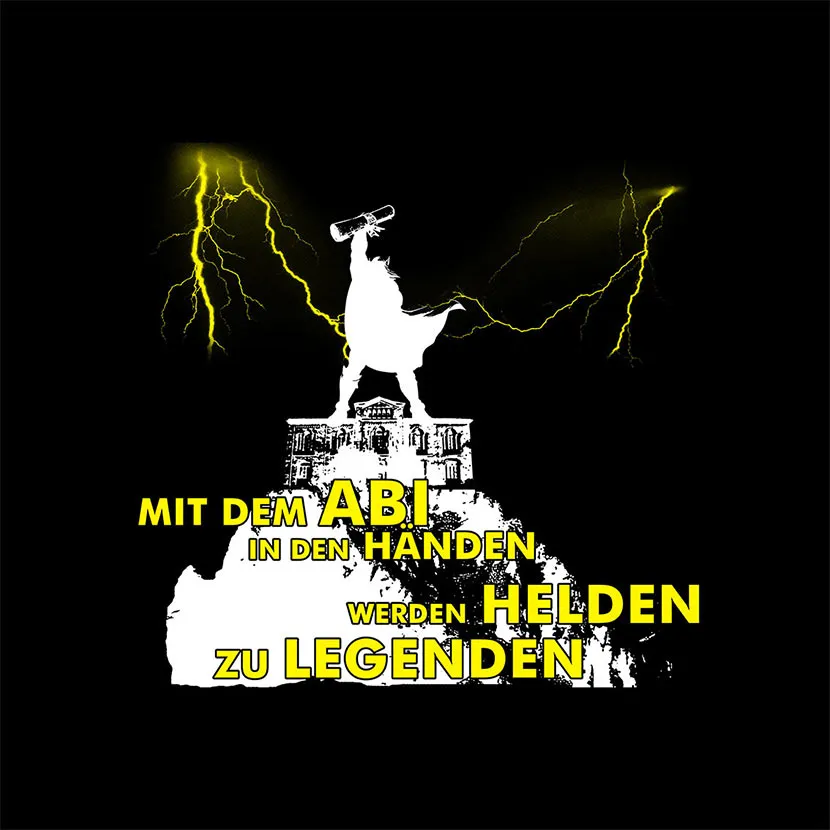 grafik_denkmal_mit_blitz Mit dem Abi in den Händen werden Helden zu Legenden design