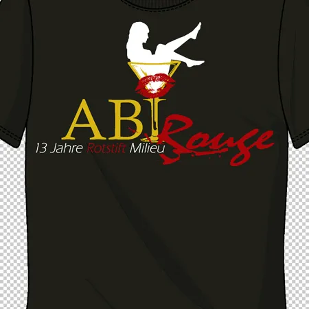 schulabschluss_tshirt_design ABI Rouge - 13 Jahre Rotstift Milieu design