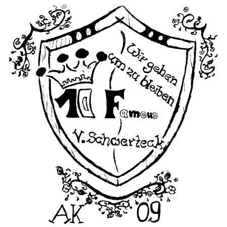 Wappen_mit_Schmuckelementen_und_Inschriften 10 Famous - Wir gehen um zu bleiben design