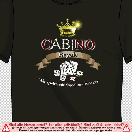 schwarzes_casino_royale_tshirt Cabino wir spielen mit doppeltem einsatz design