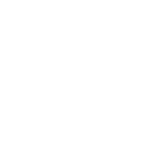 Ein schwarzes Quadrat mit einer asymmetrischen kreuzähnlichen Figur darauf.