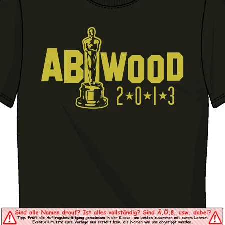 schwarzes_tshirt_mit_oscar_design Abiwood 2013 design