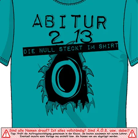 die Null steckt im Shirt