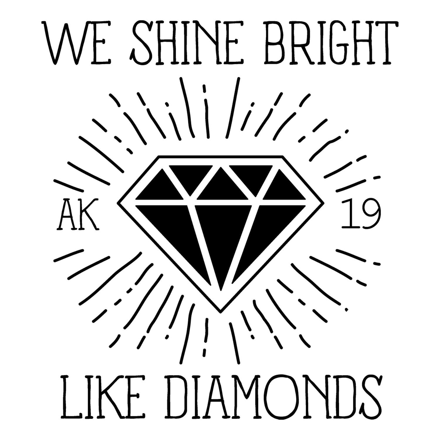 schwarzes_quadrat Shine Bright design