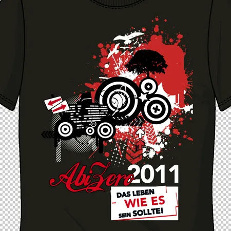 abizeit_shirt_design_2011 Abizero 2011 das leben wie es sein sollte design