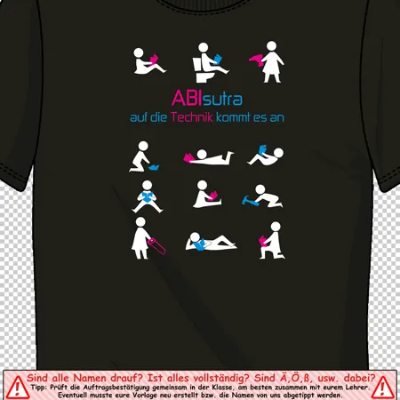 schwarzes_tshirt_mit_abi_motto ABIsutra auf die Technik kommts an design