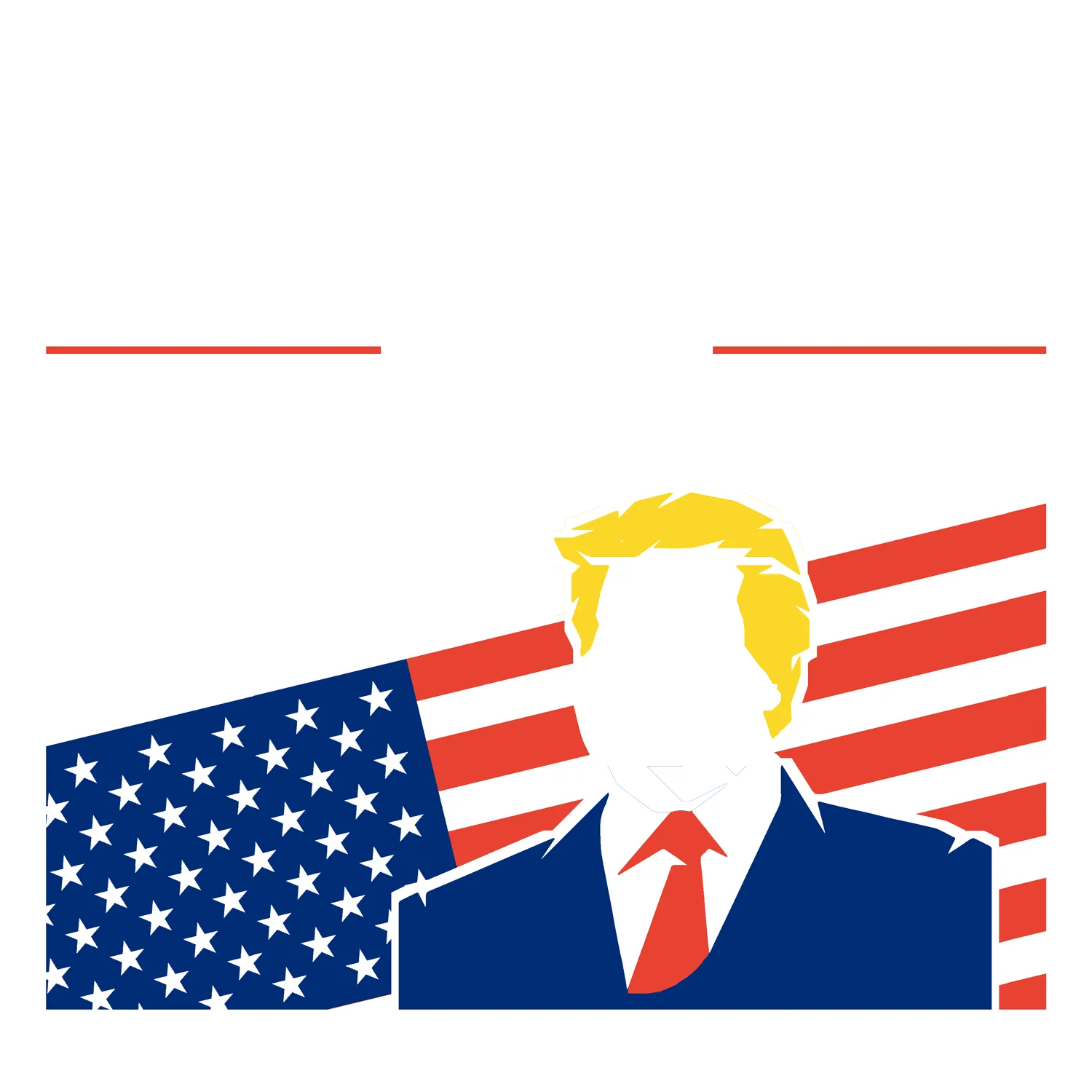 grafische_darstellung_einer_person_mit_usa_flagge Trumpitur - Make Dumb People Great Again design
